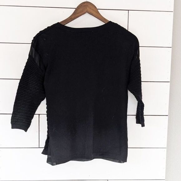 Trouve Black Knit Bubble Sweater XS - Picture 3 of 5